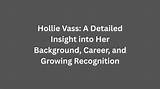 An Insight into Her Background Career