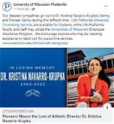 Who Was Kristina Navarro-Krupka? Uw Platteville Athletic Director Dies at 39